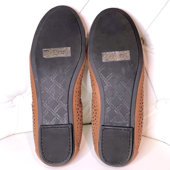 Vionic Perforated Leather Ballet Flats - Picture 7 of 7